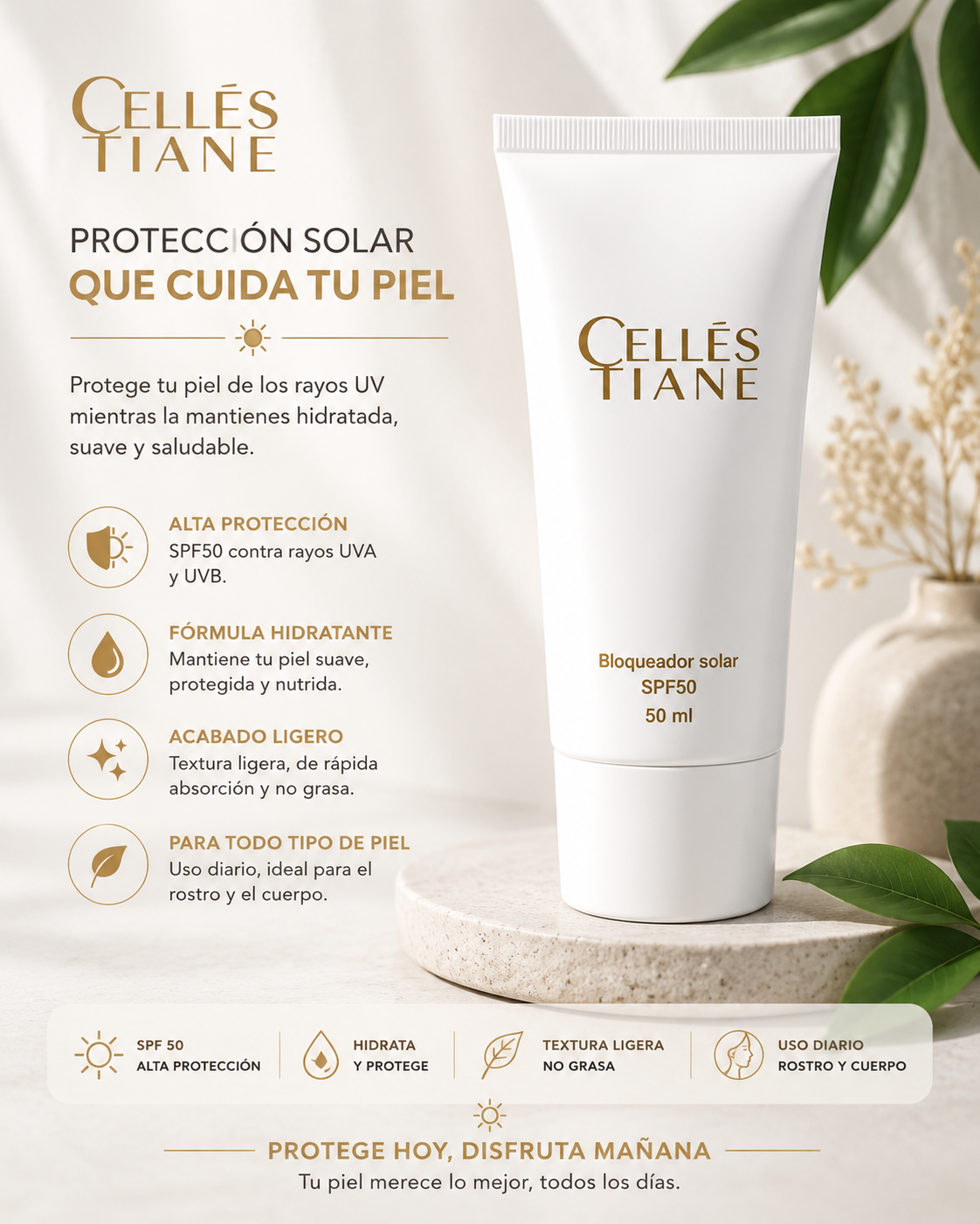 Bloqueador solar CELESTIANÉ